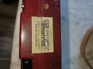 Vintage Red Bakelite Megger