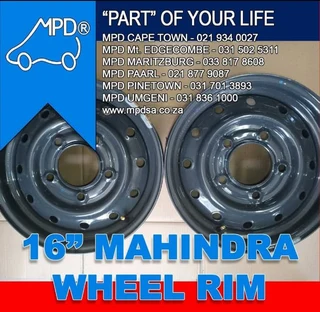 16&#34; Mahindra Wheel Rims - Available now at MPD Pinetown