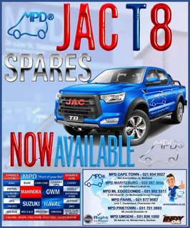 JAC T8 Spares - Now Available at MPD Pinetown