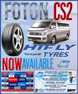 Foton Cs2 Taxi Tyres avil now