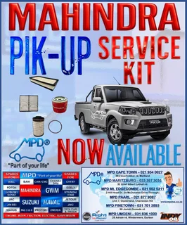 Mahindra Service Kits avil now @ MPD Pinetown