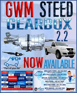 Steed 2.2 Gearboxs avil now to order from MPD Pinetown