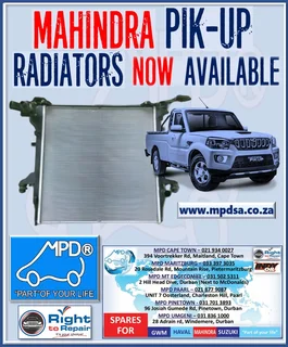 Radiators and Condensers we have avil to order for Mahindra and more