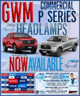 GWM P-Series H/lamps Avil to order @ MPD Pinetown