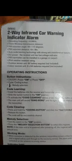 Security alarm-Infrared