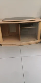 TV Cabinet with Swivel Top &amp; Shelves - Used