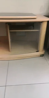 TV Cabinet with Swivel Top &amp; Shelves - Used