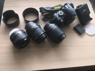 Nikon D3200 Full Kit With 3 Lenses,bag, Tripod &amp;all Accessories