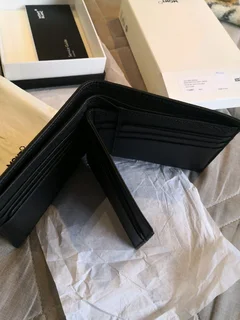 Montblanc Softgrain 6cc Wallet WITH Removable Cr Card Holder &#61; 2 ITEMS