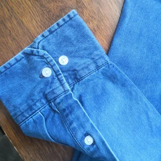 DENIM Shirt L/S Old Khaki - Brand New