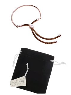 BRITISH JEWELLERS Bali Bracelet in Rose Gold with Rose, Embellished with Crystals from Swarovski®