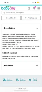 Chelino Baby Car Seat