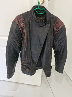 Stunning ! Vintage Pierce Arrow Full leather motorcycle jacket !