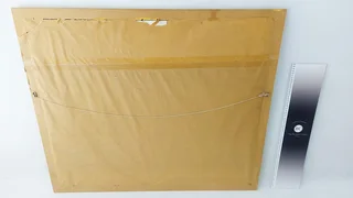 Bargain ! Large Framed acrylic painting behind glass ! Stunning !