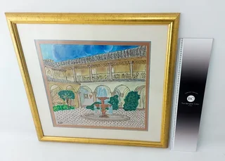 Beautiful, Large size Watercolor Framed painting !