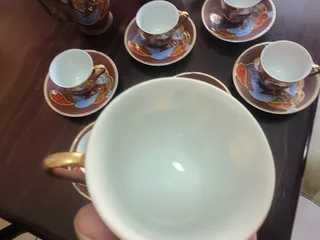 REDUCED ! MUST HAVE for the Collector ! Vintage Japanese Satsuma Kutani Tea set !