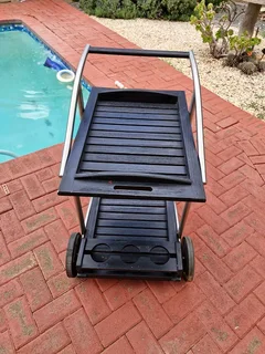 REDUCED ! Bargain ! Quality Vintage Pool Butler Trolley on wheels !!
