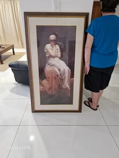 Bargain ! Beautiful ! Large Lord Frederic Leighton &#34; Solitude&#34; Framed print !