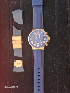 BLACK FRIDAY SALE ! Bargain ! Stunning Man&#39;s chronograph watch with new band !!