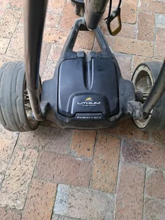 Golf cart with lithium battery