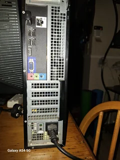 DELL PC TOWER, DELL MONITOR WITH STAND, WIRELESS KEYBOARD AND MOUSE PLUS ALL CABLEING