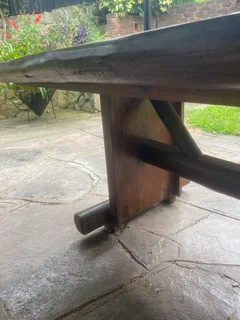 Solid Dining Table, Suitable for Outside and Inside