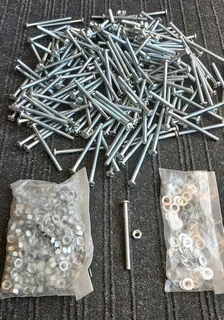 200 x M6 x 75mm Bolts Nuts and Washers