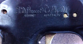 Vintage stainless steel Sea Hornet spear gun - J D Preece and Co Pty Ltd Sydney Australia