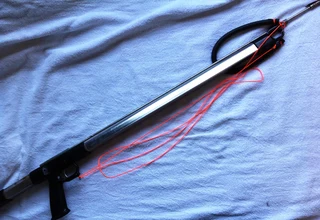 Vintage stainless steel Sea Hornet spear gun - J D Preece and Co Pty Ltd Sydney Australia