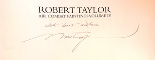 Air Combat Paintings Volume 4 - C Walker and R Taylor - Hardcover - signed by Robert Taylor