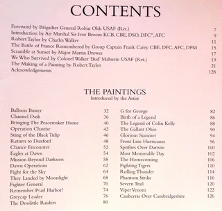 Air Combat Paintings Volume 4 - C Walker and R Taylor - Hardcover - signed by Robert Taylor