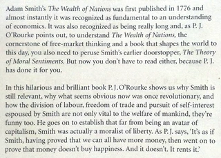 P J O Rourke on The Wealth of Nations