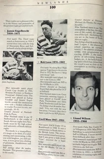 NEWLANDS 100 - One Hundred Years of Rugby at Newlands - 1890 to 1990