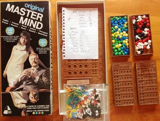 The ORIGINAL and MINI Mastermind game in one box - 1972 first release
