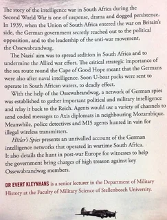 Hitlers Spies - Secret Agents and the Intelligence War in South Africa - Evert Kleynhans