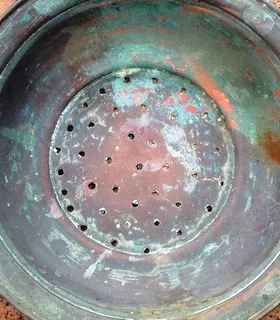 Vintage French Copper Colander Sieve