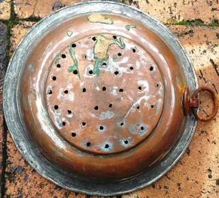 Vintage French Copper Colander Sieve