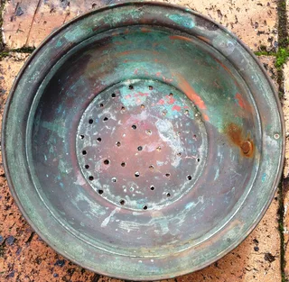 Vintage French Copper Colander Sieve