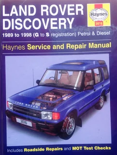 Haynes 3016 - Land Rover Discovery - 1989 to 1998 (G to S registration) Petrol and Diesel - Manual