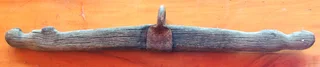 Vintage oak and iron horse or ox yoke
