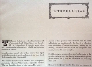 The Barnett Collection - A Pictorial Record of Early Johannesburg - Hardcover