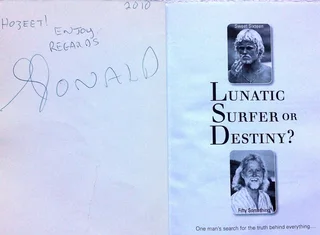 Lunatic Surfer or Destiny? - Donald Paarman - book signed by Author
