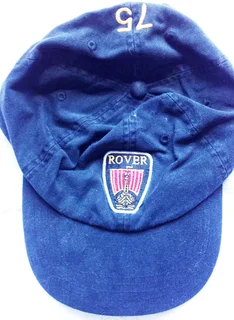 Rover 75 years branded cap - brass buckle