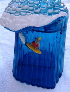 Rare and Vintage Beach Boys Musical Surfer Cookie or Biscuit Jar in working order - 3 songs