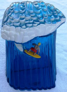 Rare and Vintage Beach Boys Musical Surfer Cookie or Biscuit Jar in working order - 3 songs