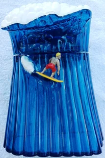 Rare and Vintage Beach Boys Musical Surfer Cookie or Biscuit Jar in working order - 3 songs
