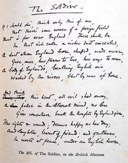 The Complete Poems of Rupert Brooke - Leatherbound and Gold Embossed