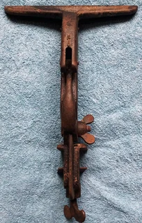 Vintage Disston USA Number 2 hand saw vice clamp for blade sharpening