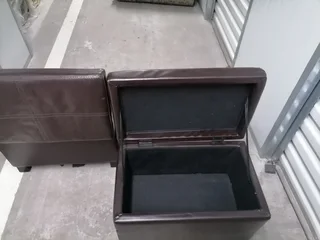 Two ottomans