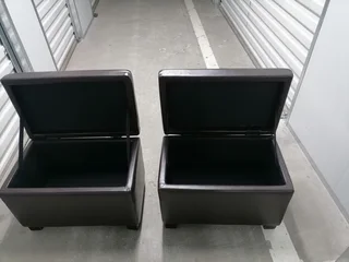Two ottomans